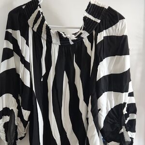 Rouge Helium Zebra Print Blouse